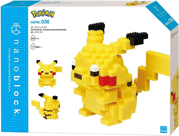 Nanoblock  Pokemon - Pikachu Deluxe  560 Teile