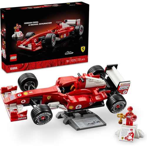 Lego (11375) Icons Ferrari F2004 
 und Michael Schumacher