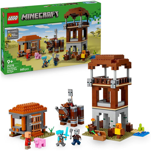 Lego (21278) Minecraft Ein Verwüster am
 Plünderer-Außenposten