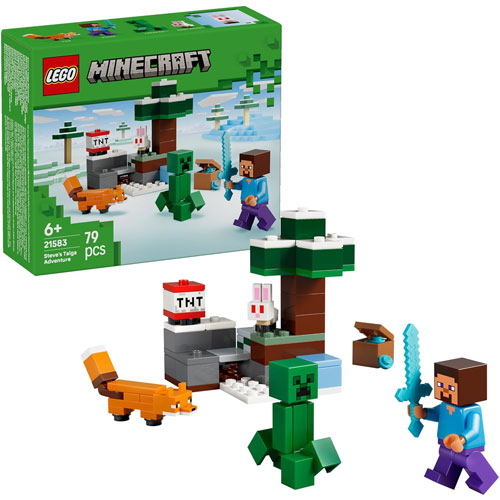 Lego (21583) Minecraft Steves Abenteuer in der
 Taiga