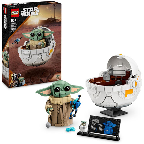 Lego (75403) Star Wars Grogu in seiner
 Repulsorwiege