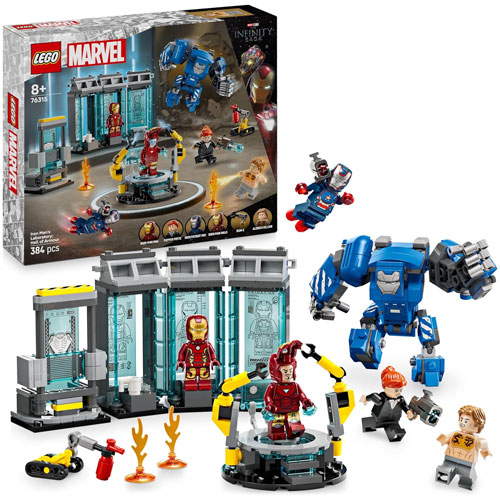 Lego (76315) Marvel Iron Mans Labor 
 - Halle der Rüstungen