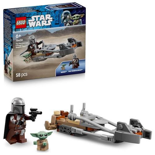 Lego (75436) Star Wars Der Mandalorianer 
 und Grogu auf Bike