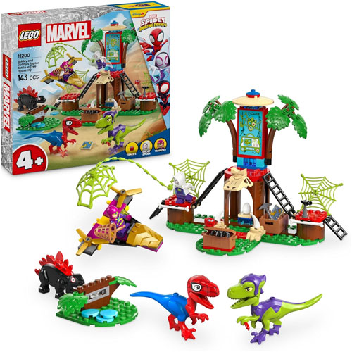 Lego (11200) Marvel Spidey Showdown am Baumhaus: 
 Spidey-Rex vs. Gobby-Raptor
