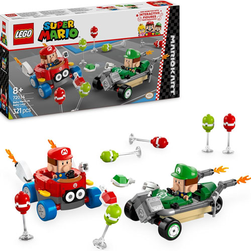 Lego (72034) Super Mario Mario Kart: 
 Baby Mario vs. Baby Luigi