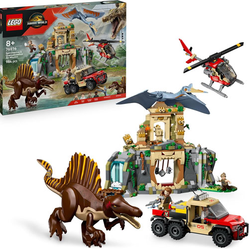 Lego (76976) Jurassic World Spinosaurier 
 & Quetzalcoatlus: Hubschrauber-Einsatz