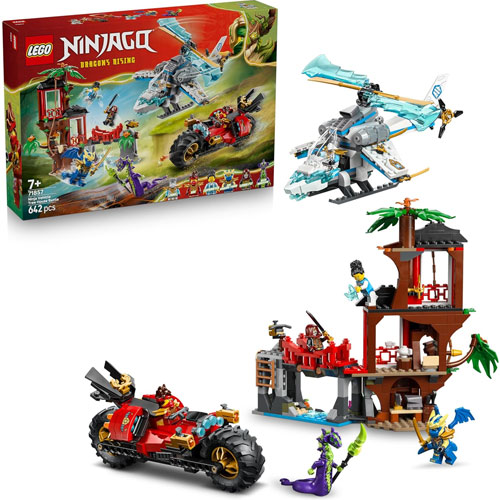 Lego (71857) NINJAGO Showdown am Baumhaus 
 mit dem Ninja-Bike