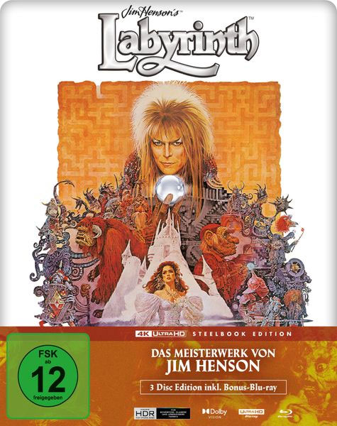 Reise ins Labyrinth, Die (UHD+BR) LE -SB- 4K 
Limited Steelbook, 4K-UHD+2 Blu-rays