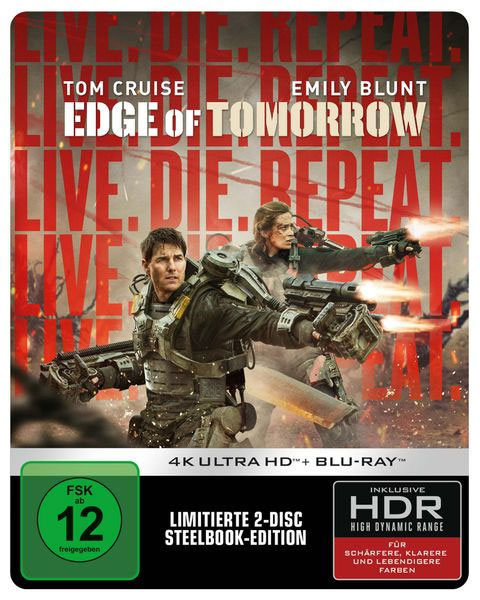 Edge of Tomorrow (UHD+BR) LE -SB- 4K 
Live Die Repeat, Limited Steelbook, 2Disc