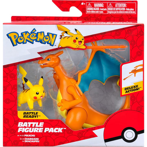Merc Pokémon Battle Figur Glurak & Pikachu
 2er Pack