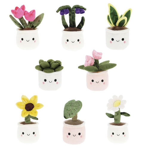 Merc Plüsch Blumen + Pflanzen  12cm