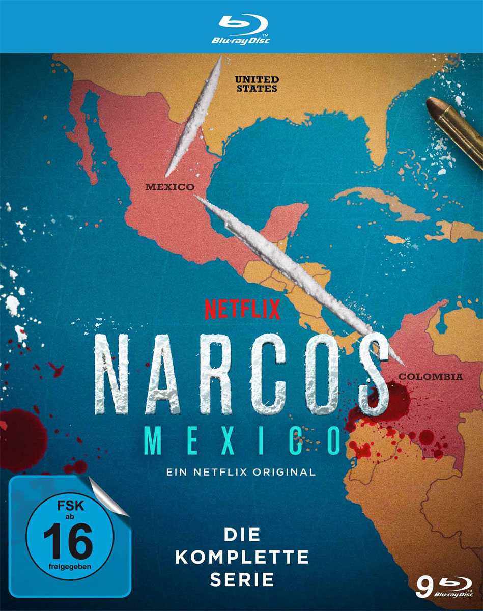 NARCOS: MEXICO - Kompl. Serie (BR) Staffel 1-3
Min: 1770/DTS-HD5.1/HD-1080p  9Disc