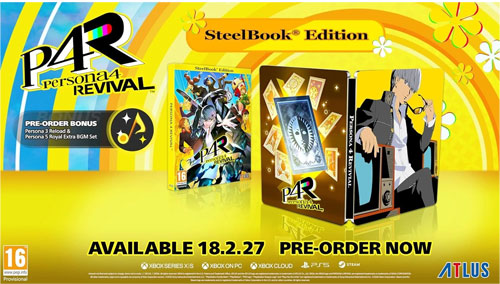 Persona  4 Revival  XBSX  UK Steelbook E.