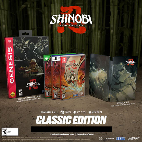 SHINOBI: Art of Vengeance Classic E.  SWITCH  US 
 Limited Run