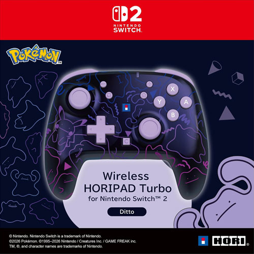 NSW2 Controller Horipad Turbo Wireless Dito Pokem.