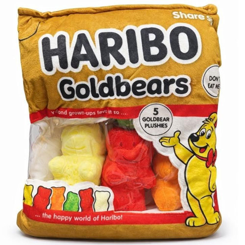 Merc Plüsch Haribo Goldbär Tüte Groß 40cm