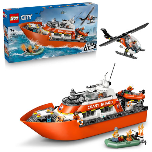 Lego (60504) City Rettungsboot der Küstenwache 
 mit Hubschrauber
