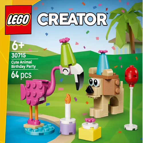 Lego (30715) Creator Niedliche Tiere Feiern 
 Geburtstag