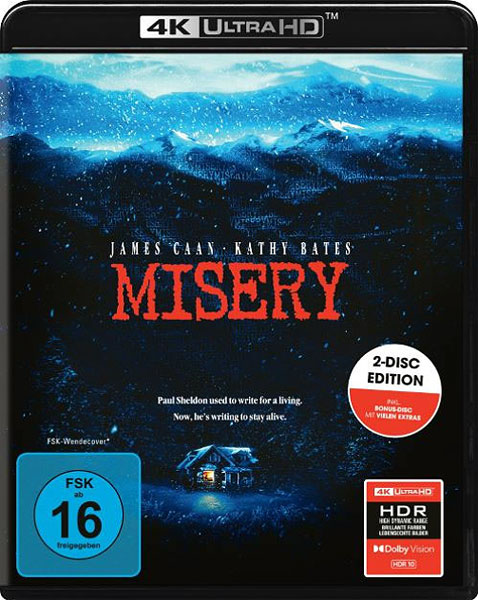 Misery (UHD) Stephen King  4K  
Min: 102/DD5.1/WS