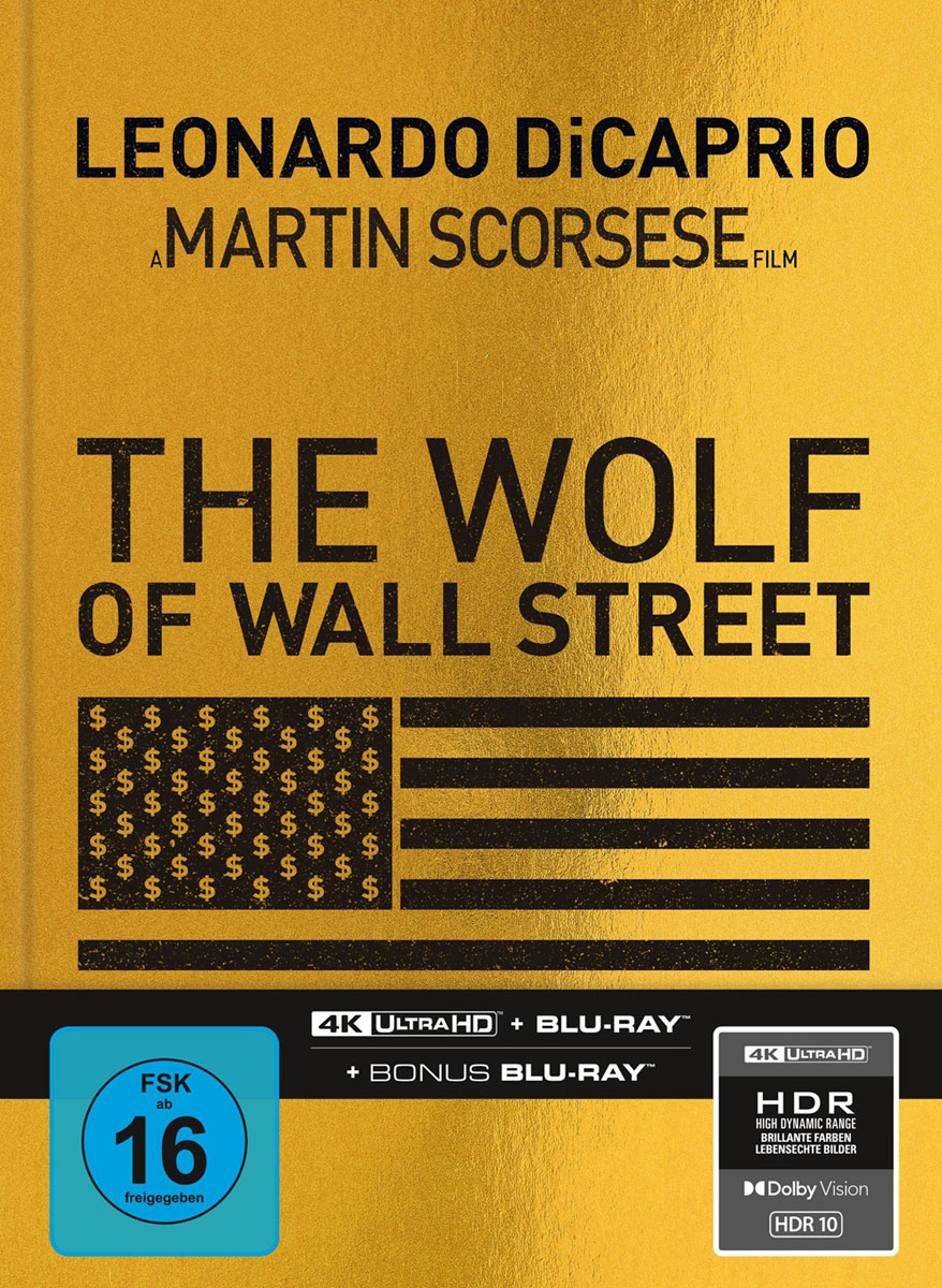 Wolf of Wall Street, The (UHD+BR) LE -MB- 4K 
Limitiertes 3-Disc-Mediabook