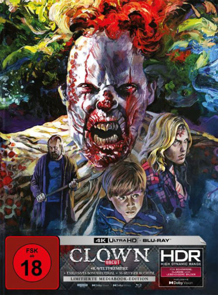 Clown (UHD+BR) LE Mediabook, Cover A 
Min: 99/DD5.1/WS