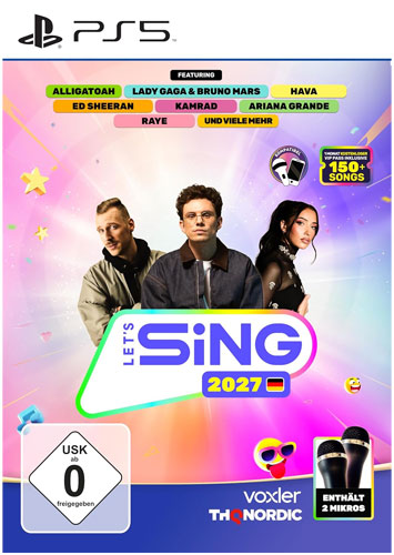 Lets Sing  2027  PS-5  Deutsche Hits + 2 Mics