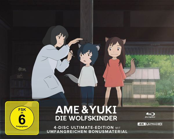 Ame & Yuki - Die Wolfskinder (UHD+BR) UE 
Limited Ultimate Edition, UHD+2BR