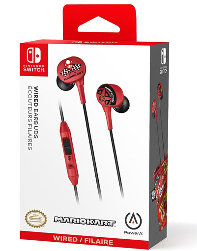 Switch Kopfhörer Earbuds wired Mario Kart Motors
