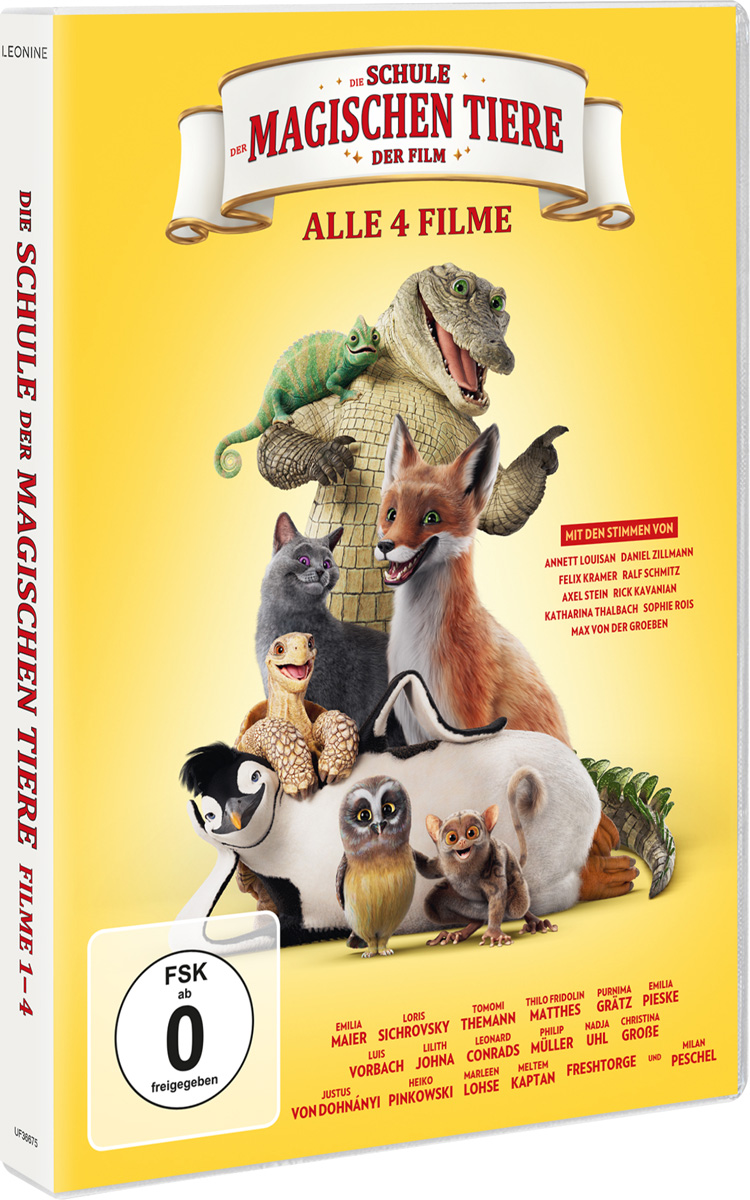 Schule der magischen Tiere 1-4 (DVD) 
4Disc