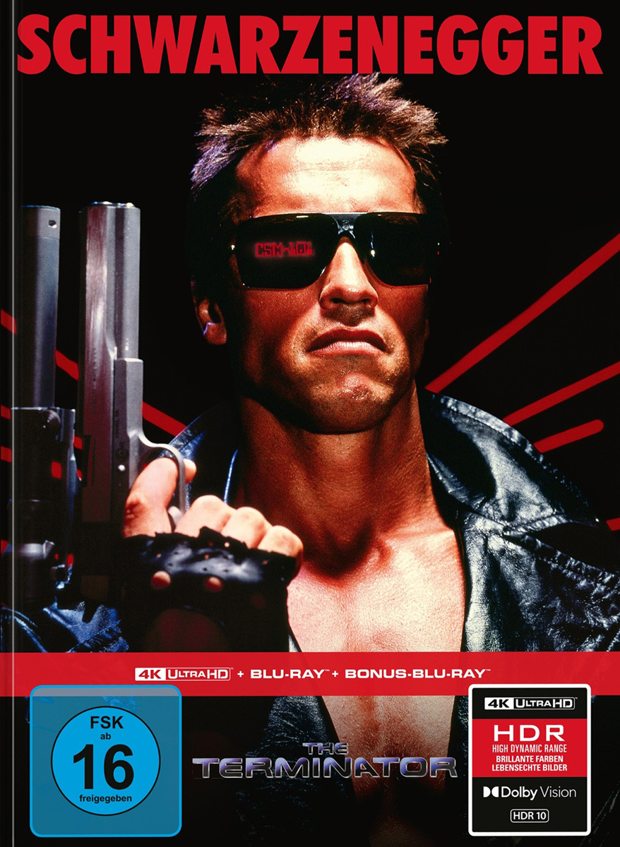 Terminator (UHD+BR) LE -Mediabook- A 
Limitiertes 3-Disc-Mediabook  Cover A