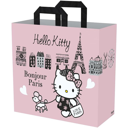 Merc Tasche Hello Kitty Paris Einkaufstasche