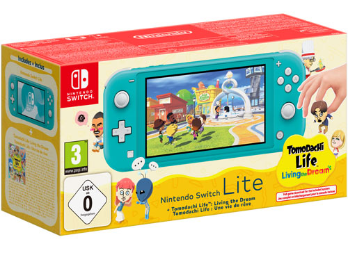 Switch   Konsole  Lite  Türkis + Tomodachi Life 
 Wo Träume wahr werden