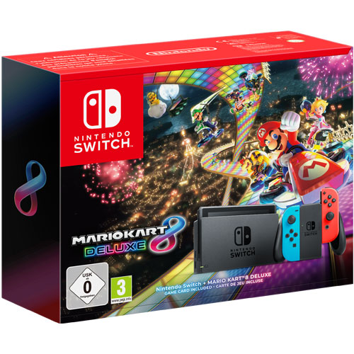 Switch   Konsole  Neon + Mario Kart 8 Deluxe